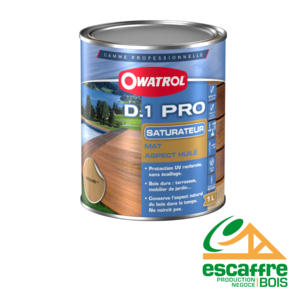 SATURATEUR  D1 PRO  POUR BOIS EXOTIQUES BIDON 1 LITRE - FINITION HONEY GOLD